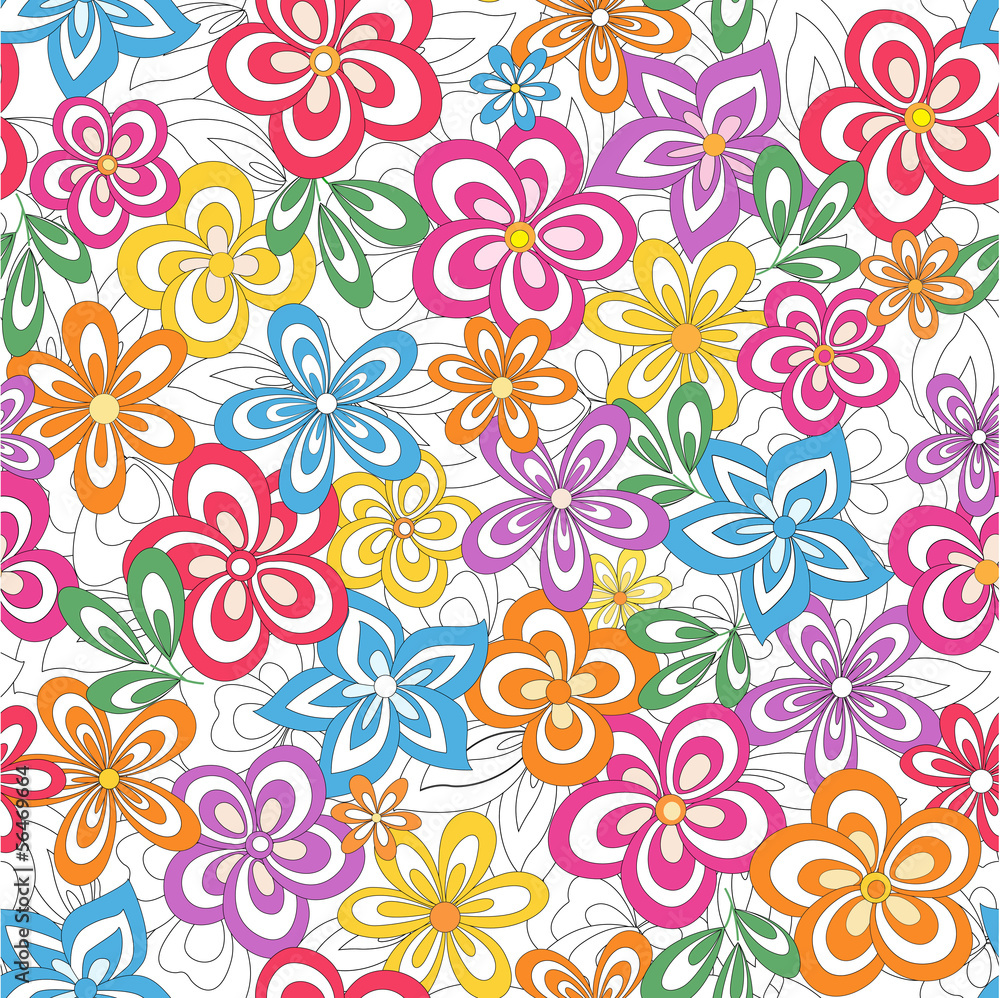 seamless abstract floral background seamless abstract floral background
