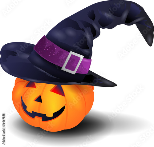 Pumpkin with hat