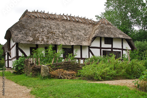 Farm cottage in Open Air Museum in Copenhagen