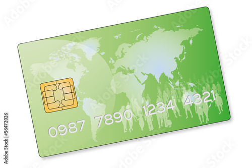 Carte bancaire verte