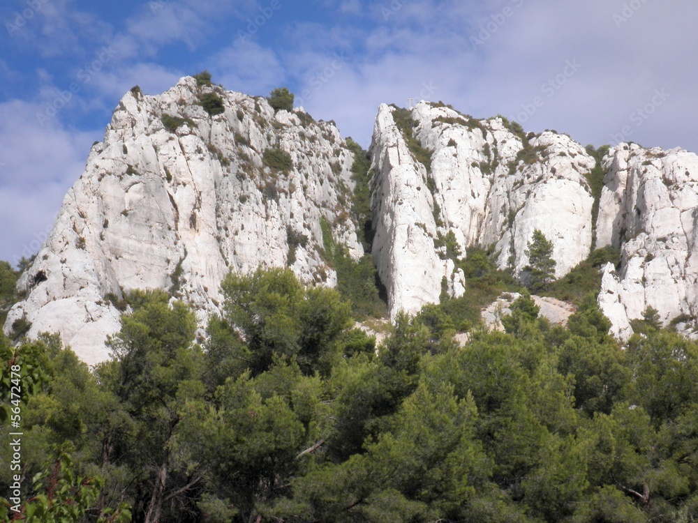 calanques - falaise calcaire calanques - falaise calcaire
