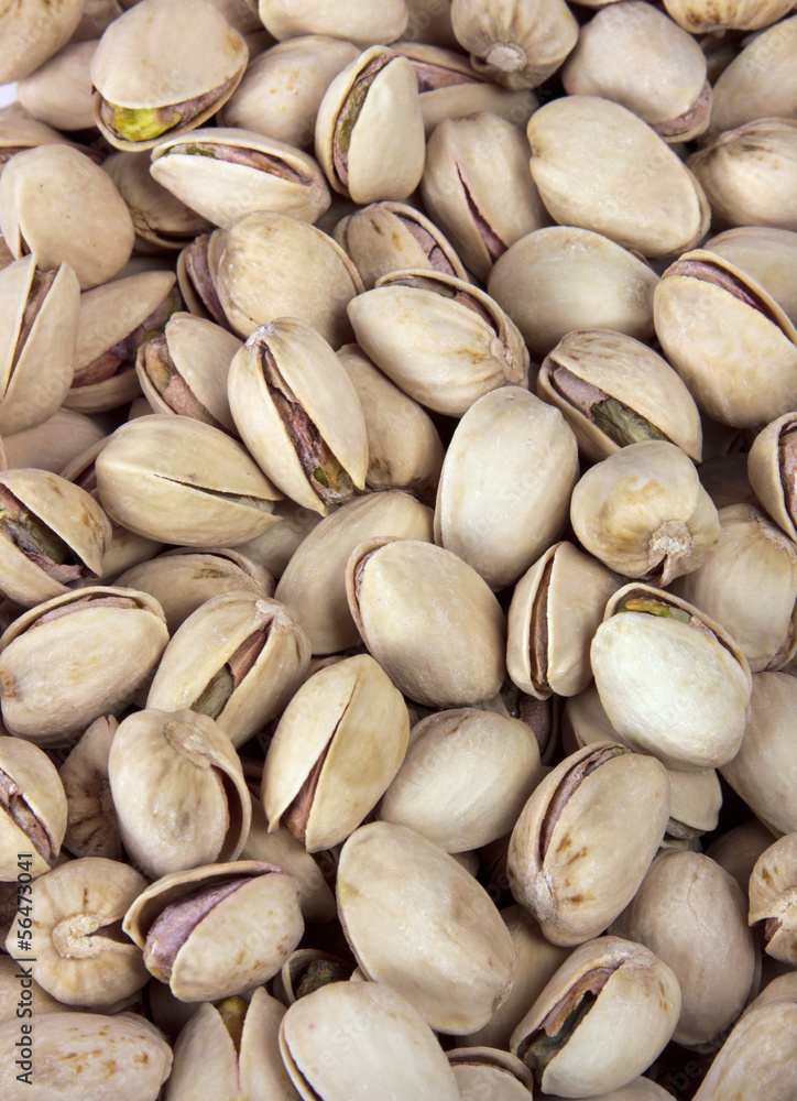 Group of pistachios nuts