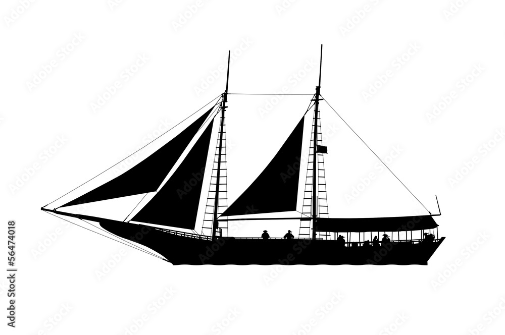 pirate ship profile view silhouette pirate ship profile view silhouette