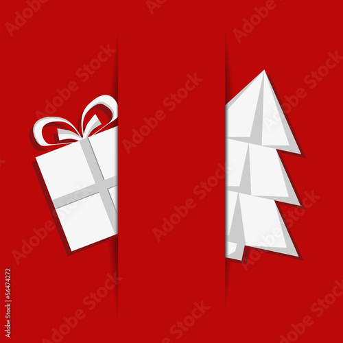 Simple Christmas card with place for you own text