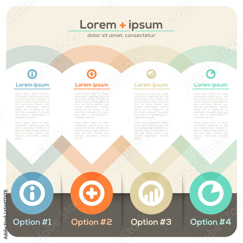 Four Columns Abstract Design Layout