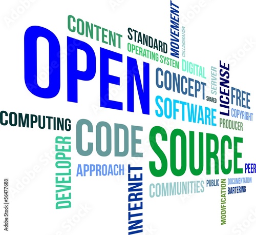 word cloud - open source