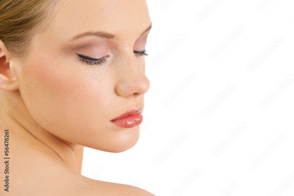 Content gorgeous blonde looking over shoulder Content gorgeous blonde looking over shoulder