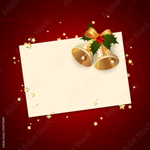 Vector Illustration of a Decorative Christmas Background