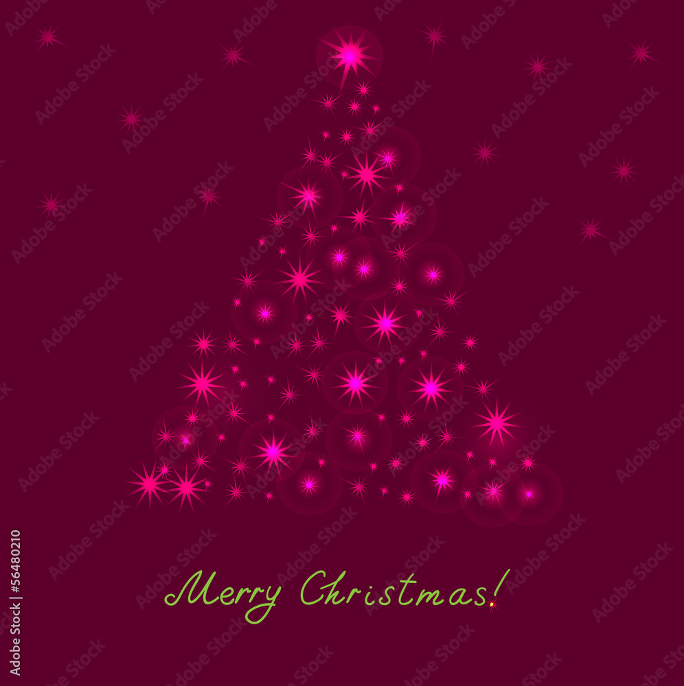 Christmas tree from light Christmas tree from light