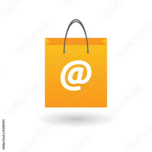Shopping bag with icon