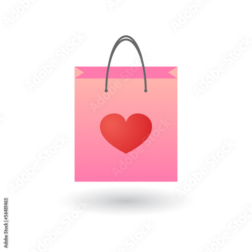 Shopping bag with icon