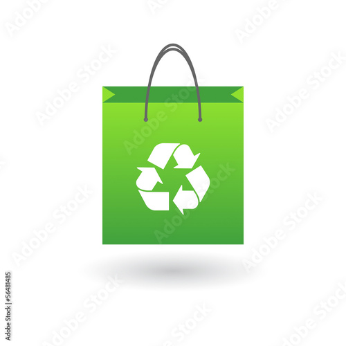 Shopping bag with icon