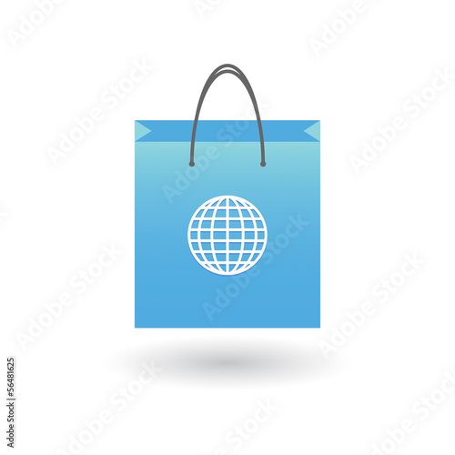 Shopping bag with icon