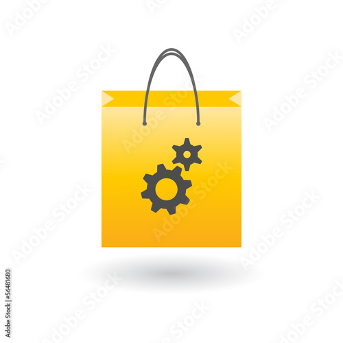 Shopping bag with icon