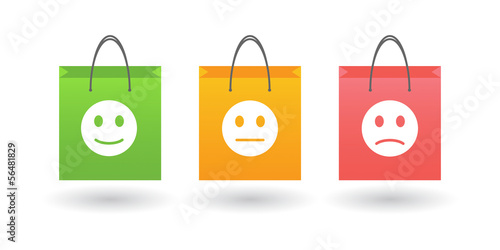 Shopping bag with icon