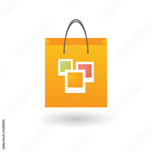 Shopping bag with icon