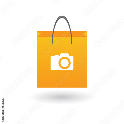 Shopping bag with icon