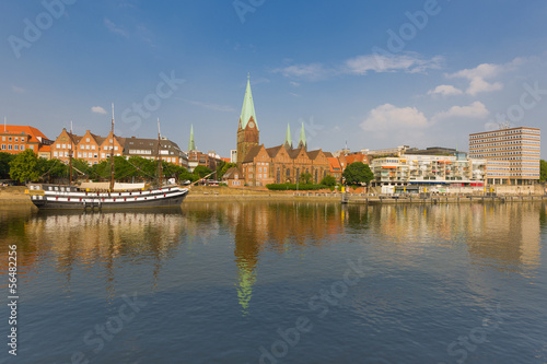 Cityscape of summer Bremen