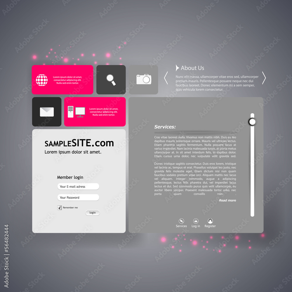 Fototapeta premium Corporate Website template 