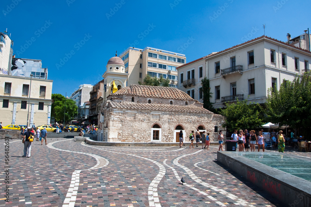 Monastiraki Square  in Athens, Greece