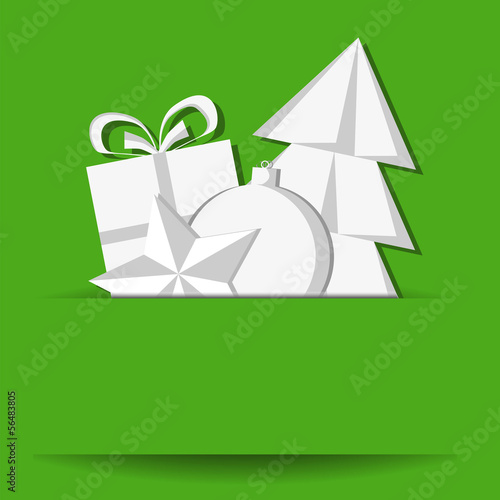 Simple Christmas card with place for you own text