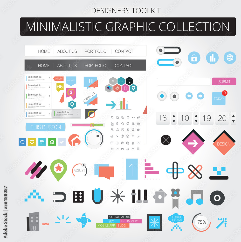 Minimalistic graphic collection