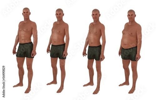 Male body shape diversity