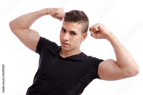 Quadro su tela Isolated Tough guy