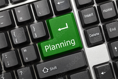 Conceptual keyboard - Planning (green key)