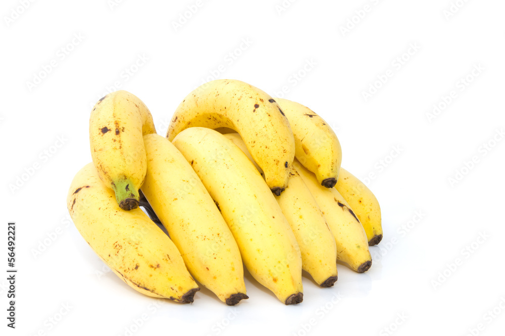 Bunch of bananas isolated on white background Bunch of bananas isolated on white background