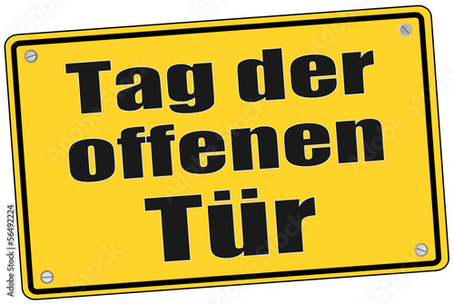 Schild Tag der offenen Tür  #130513-svg03