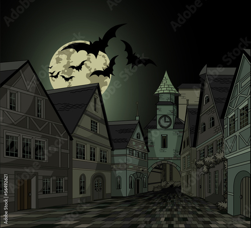 Spooky night at town