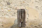 Old wood window closed