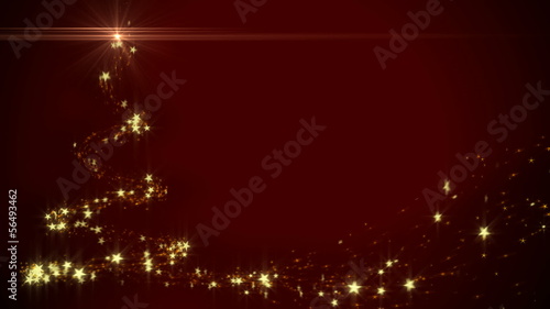 Christmas Background seamless Loop with tree shape and stars
