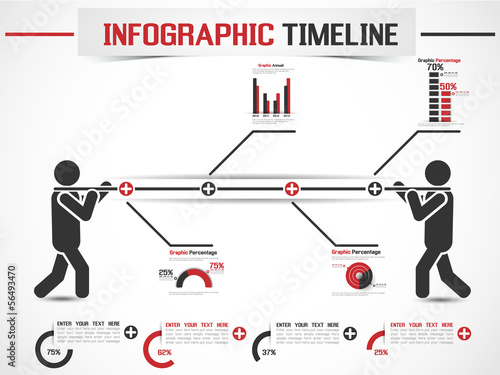 INFOGRAPHIC MODERN TIMELINE MAN