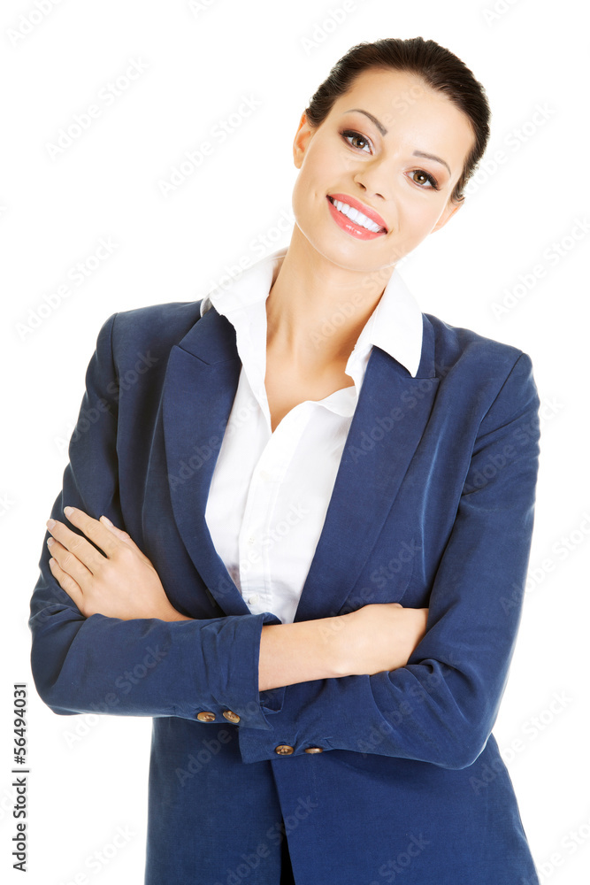 Businesswoman or student in elegant clothes Businesswoman or student in elegant clothes