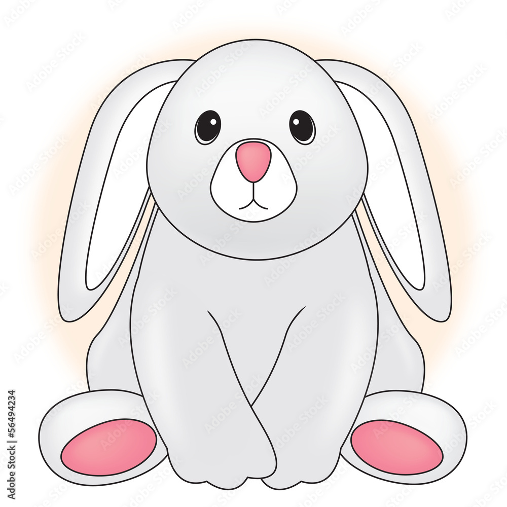 Fototapeta premium cute bunny cartoon