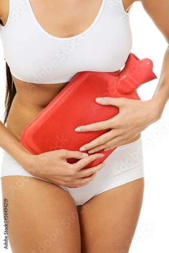 Wallpaper Mural Woman belly with hot water bottle Torontodigital.ca