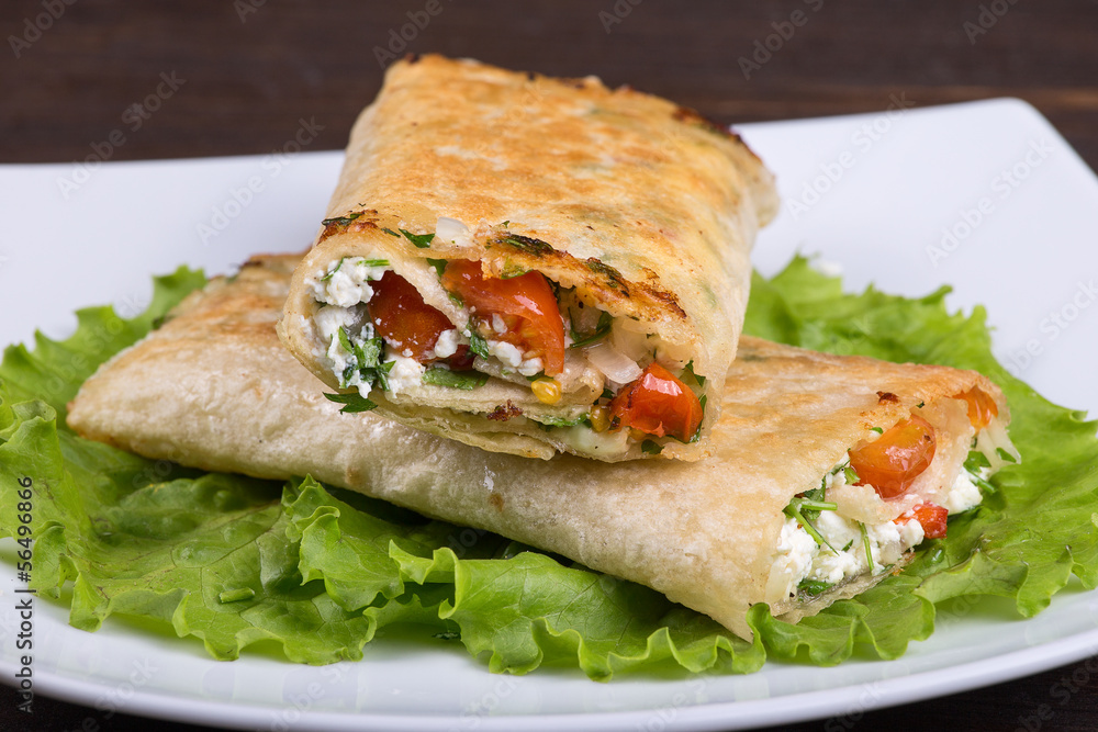 Pita bread with stuffing Pita bread with stuffing