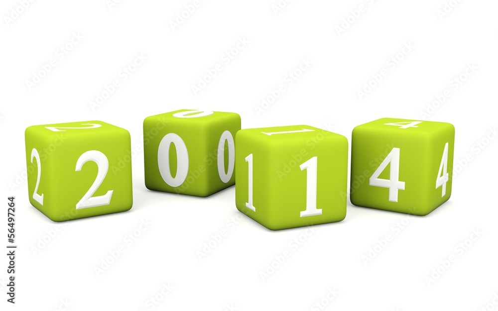 2014 New Year sign on bricks 2014 New Year sign on bricks