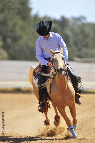 Man riding a horse