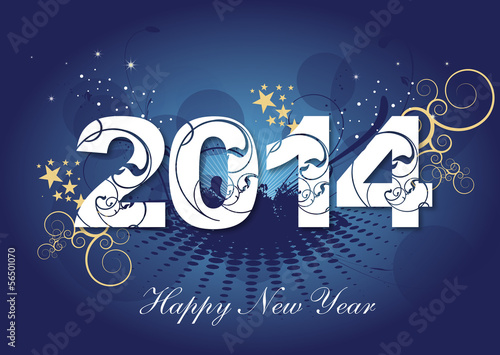 2014 Greeting card - Happy New Year photo