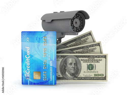 Safe money concept illustration