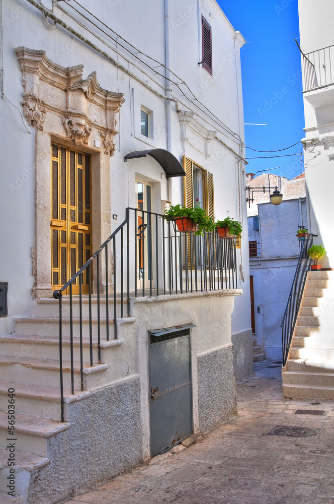 Fototapeta premium Alleyway. Noci. Puglia. Italy.