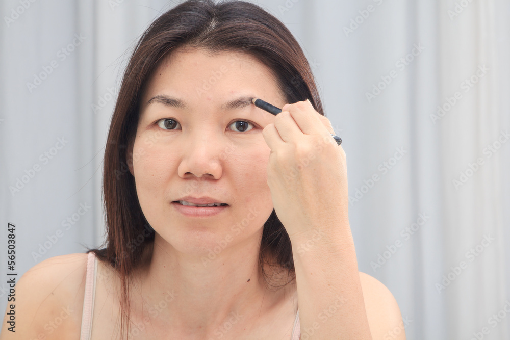 Naklejka premium woman makeup