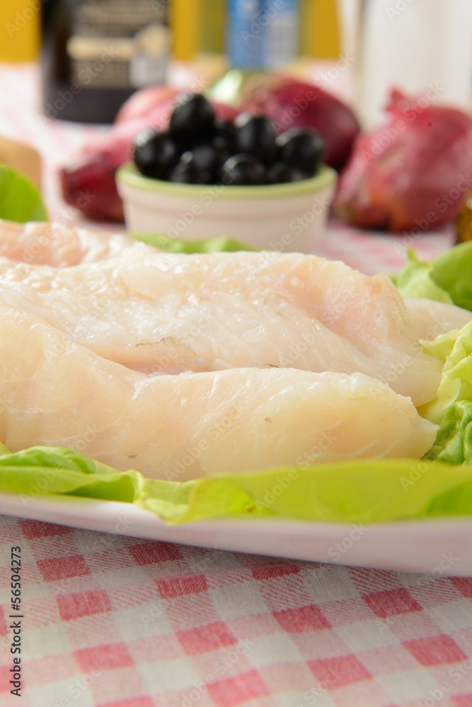 Filetto di pesce crudo