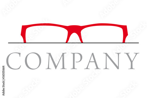 Red Glasses Optician Company Logo