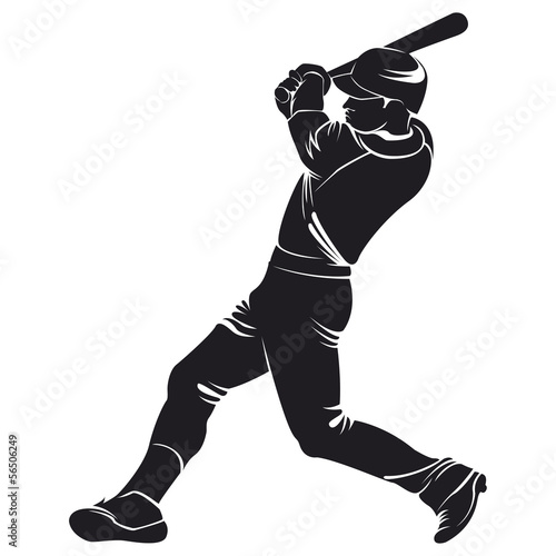ballplayer, silhouette