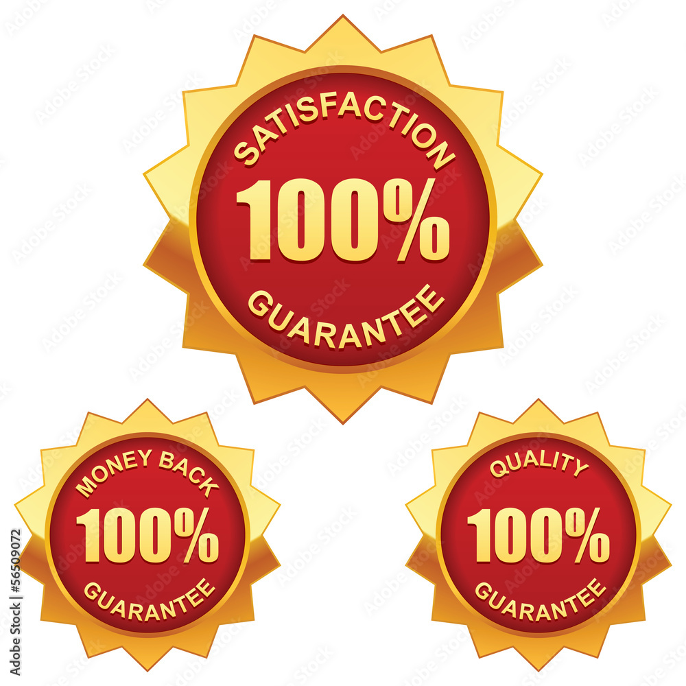 Vector set of 100% guarantee golden labels Vector set of 100% guarantee golden labels