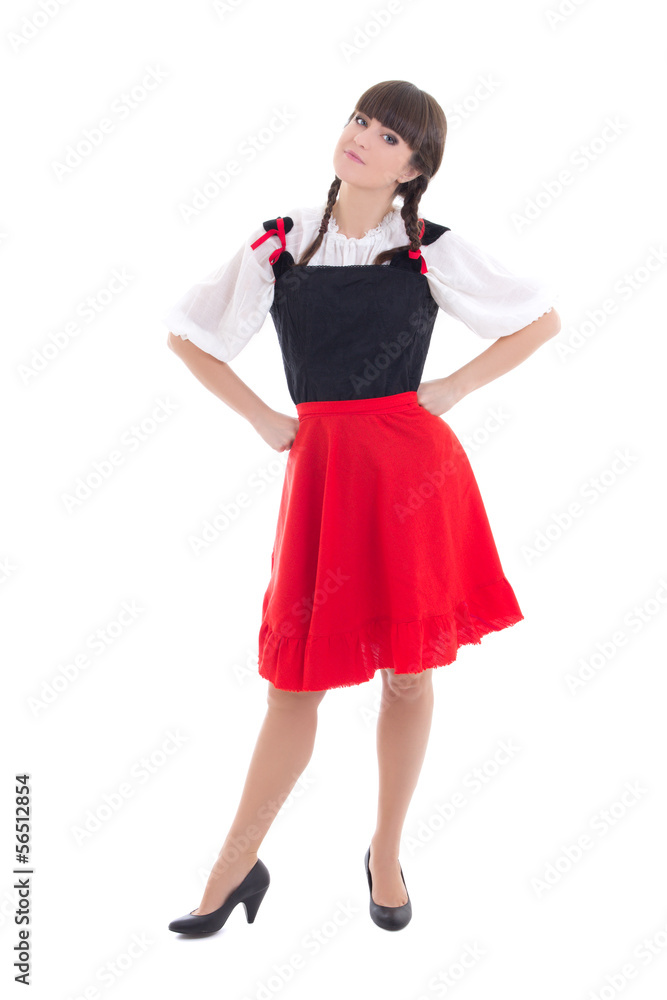 german woman in typical bavarian dress dirndl german woman in typical bavarian dress dirndl